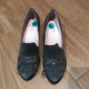 Plenty By Tracy Reese NEW Leather And Suede Loafer Heels - Sz 8